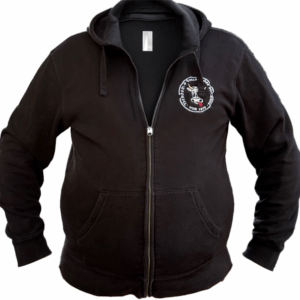 Sweatshirt Jacke mit Hoofe Logo vorne + hinten